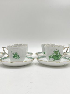 Porcelain Coffee Service from Herend, Hungary, 20th Century, Set of 34-CZ-1740979