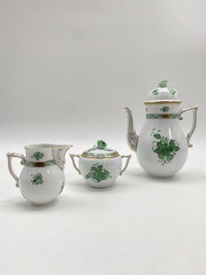 Porcelain Coffee Service from Herend, Hungary, 20th Century, Set of 34-CZ-1740979