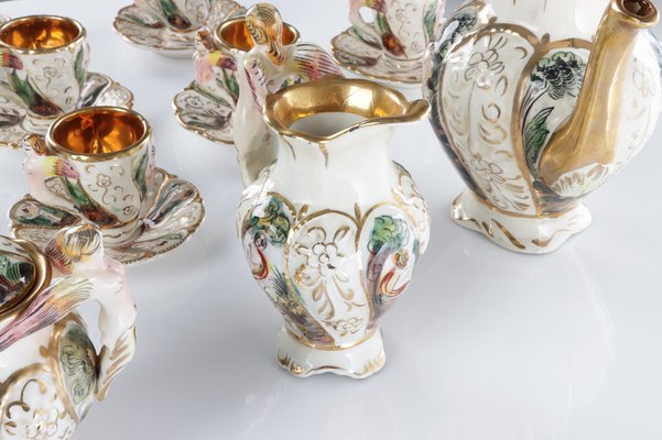 Porcelain Coffee Service, Set of 9-YSU-1309609