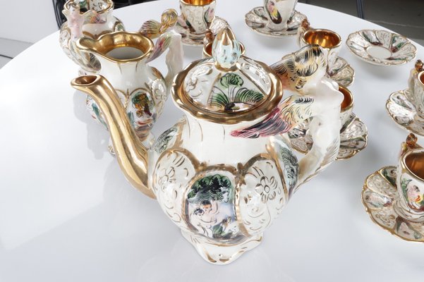 Porcelain Coffee Service, Set of 9-YSU-1309609