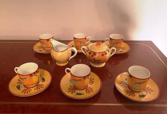 Porcelain Coffee Set from Hermès, 2000s, Set of 14-HWV-1764516