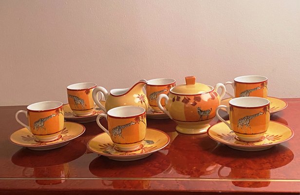 Porcelain Coffee Set from Hermès, 2000s, Set of 14-HWV-1764516