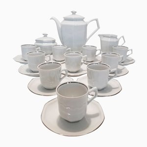 Porcelain Coffee Set from Philippe Deshoulières , 1980s, Set of 23-EHL-630355