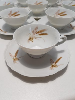 Porcelain Cups by Marcel Chaufriasse, 1960s, Set of 20-EHL-585185