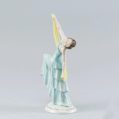 Porcelain Dancing Girl Figurine from Sitzendorf-WMV-1126912