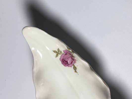 Porcelain Dish with Roses, Limoges, France, 1970s-UR-1423380