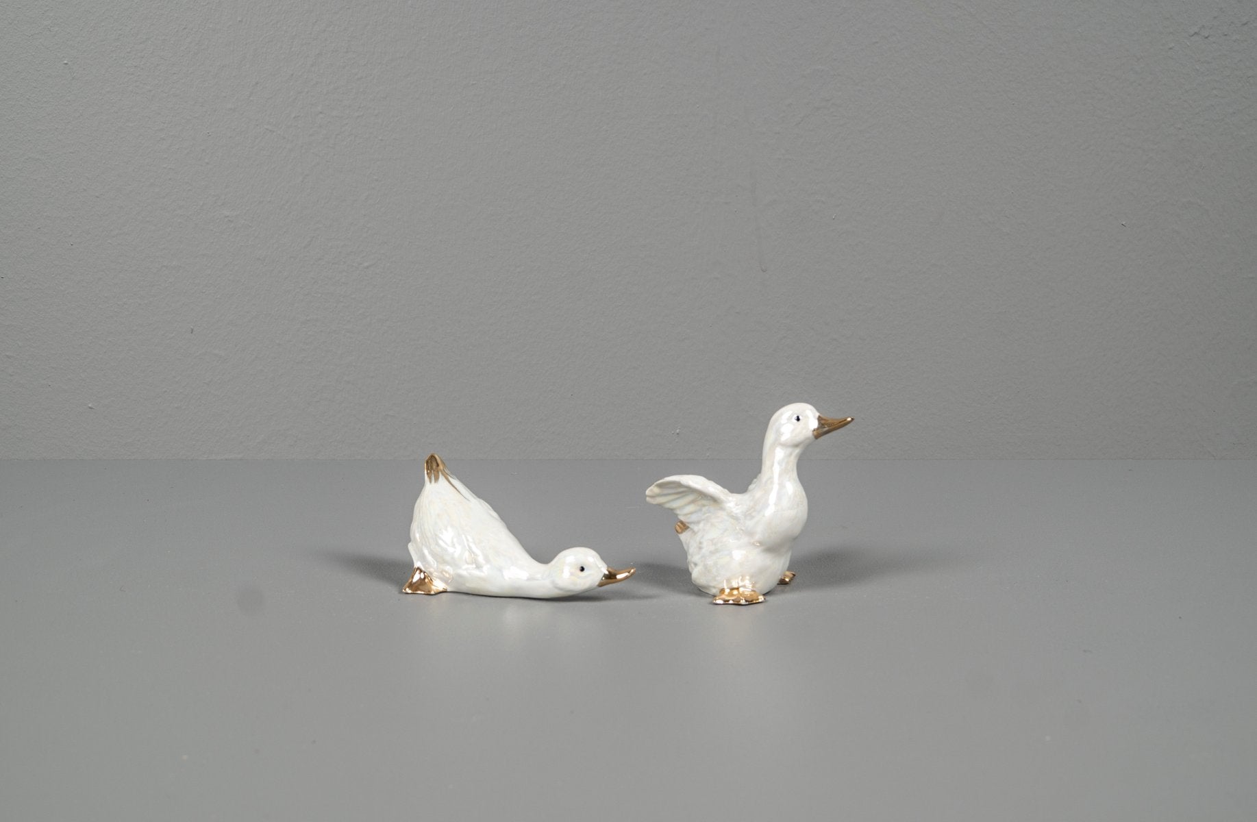 Porcelain Ducks, 1970s, Set of 2