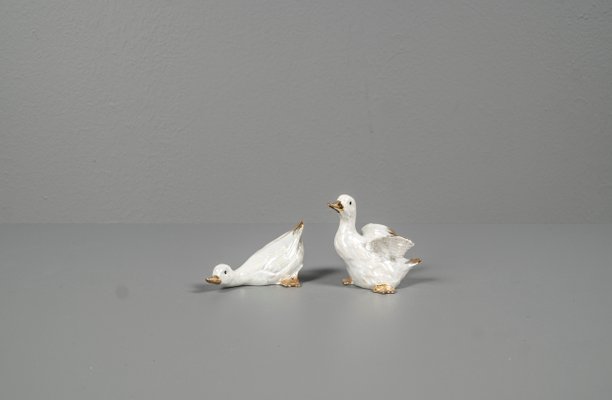 Porcelain Ducks, 1970s, Set of 2-VLO-1180211