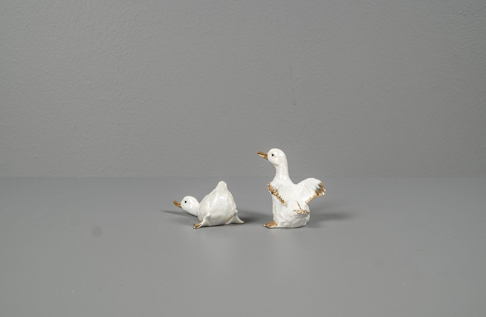 Porcelain Ducks, 1970s, Set of 2