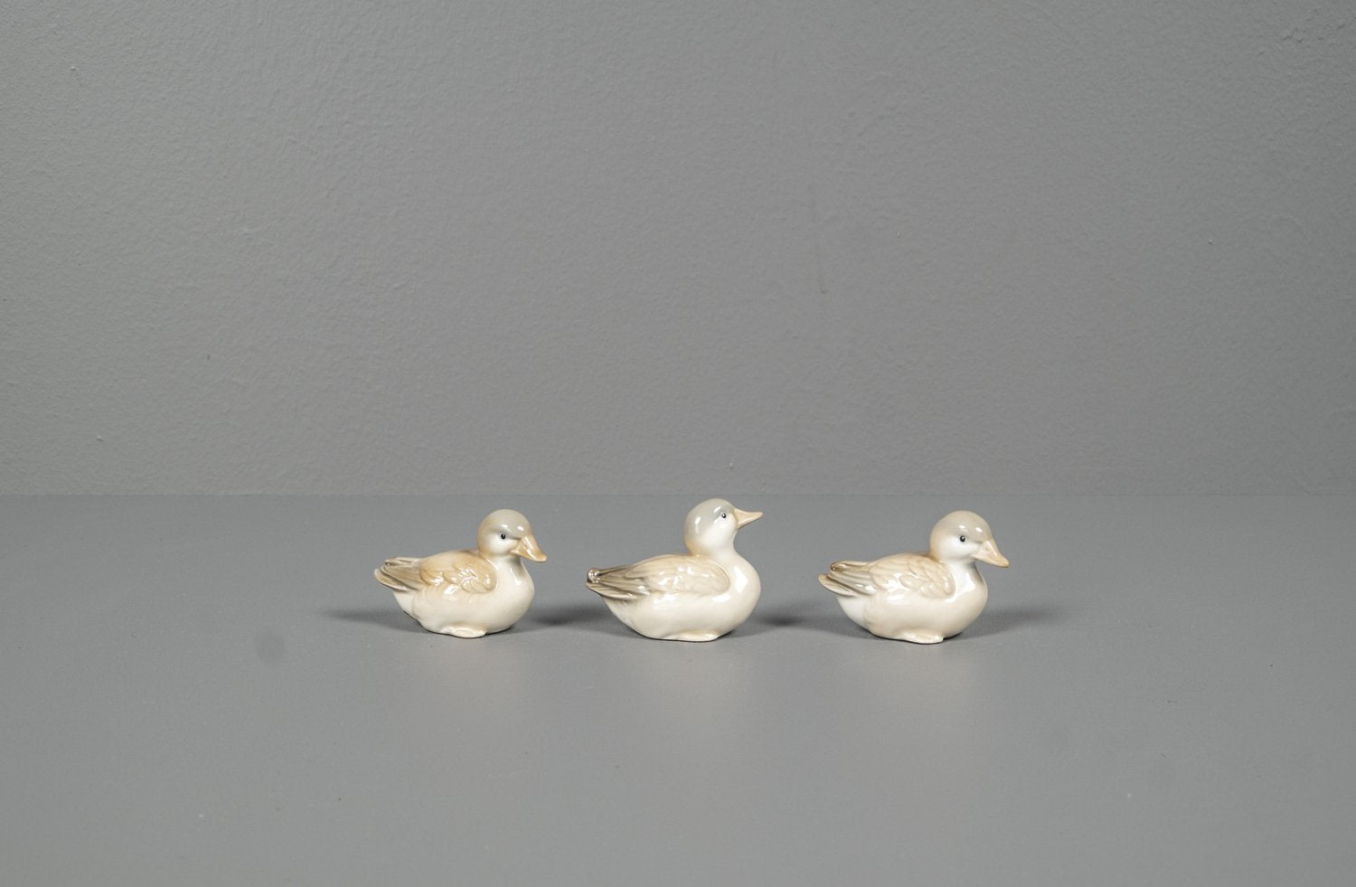 Porcelain Ducks, 1970s, Set of 3