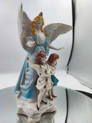 Porcelain Figure of an Angel with Children from Zygmunt Buksowicz, Steatyt Katowice-CAQ-1324770