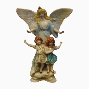 Porcelain Figure of an Angel with Children from Zygmunt Buksowicz, Steatyt Katowice-CAQ-1324770