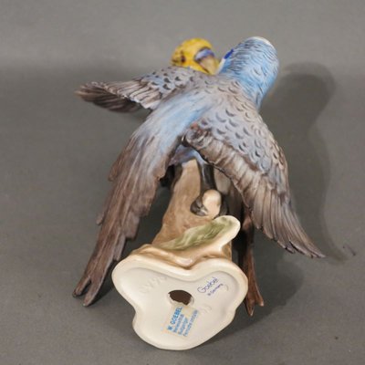 Porcelain Figure of Budgies by Göbel, 1970s-WK-727595