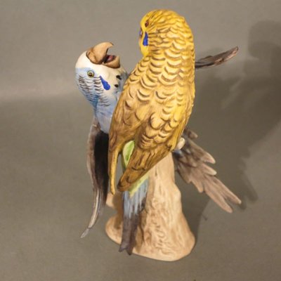 Porcelain Figure of Budgies by Göbel, 1970s-WK-727595