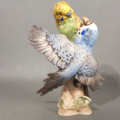 Porcelain Figure of Budgies by Göbel, 1970s-WK-727595