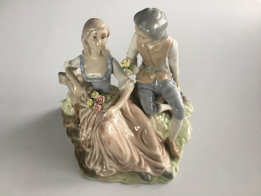 Porcelain Figure of Young Couple from Tenora Valencia, 1950s-WQQ-666561