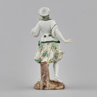 Porcelain Figurine Depicting Lady in Green, France, 19th Century-WMV-1300716