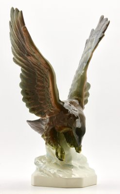 Porcelain Figurine of a Bird of Prey from Goebel, Germany-MJY-1149027