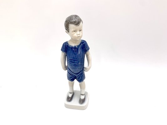 Porcelain Figurine of a Boy from Royal Copenhagen, Denmark-BXB-1192172