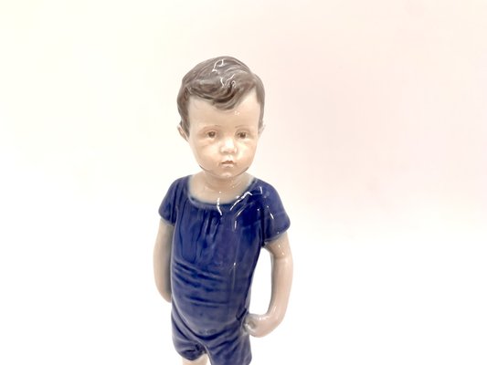 Porcelain Figurine of a Boy from Royal Copenhagen, Denmark-BXB-1192172