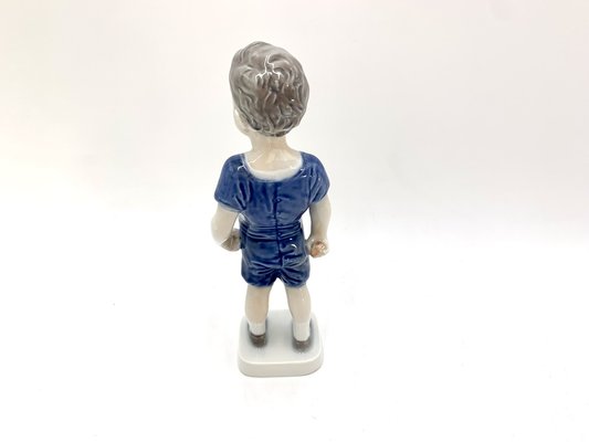 Porcelain Figurine of a Boy from Royal Copenhagen, Denmark-BXB-1192172