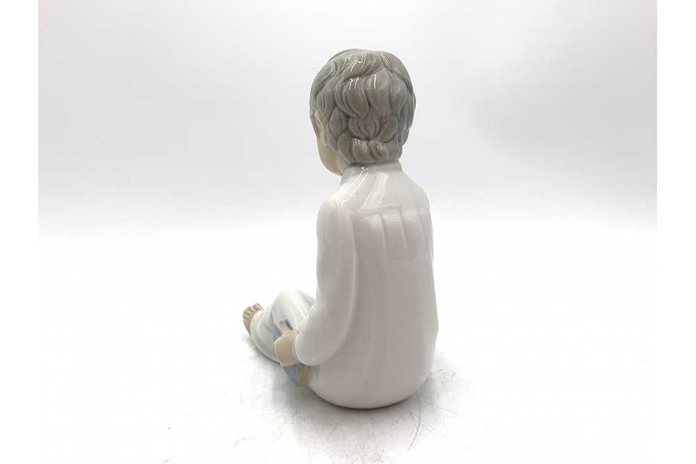 Porcelain Figurine of a Boy with a Candle by Zahir Lladro, Spain, 1970s