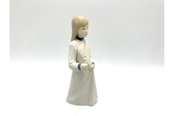 Porcelain Figurine of a Girl with a Candle, Spain, 1980s-BXB-1311172