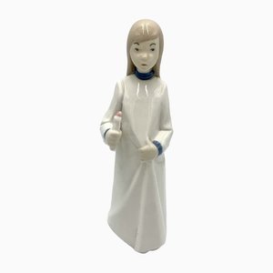 Porcelain Figurine of a Girl with a Candle, Spain, 1980s-BXB-1311172