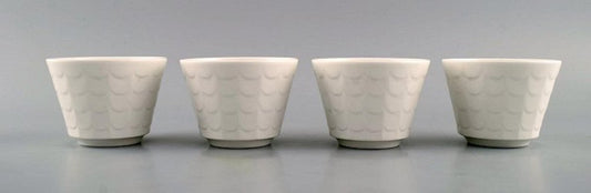 Porcelain Flower Pot Covers by Wilhelm Kåge for Gustavsberg, Set of 4