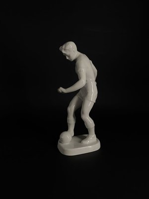 Porcelain Football Player from Hollóháza, 1940s-TXN-773413