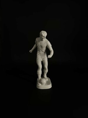 Porcelain Football Player from Hollóháza, 1940s-TXN-773413