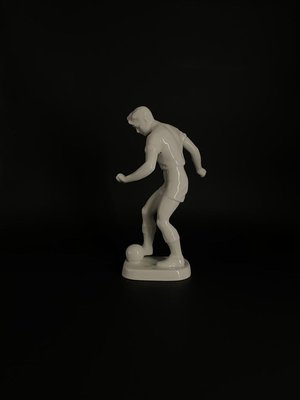 Porcelain Football Player from Hollóháza, 1940s-TXN-773413