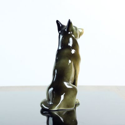 Porcelain German Shepard from Royal Dux, Czechoslovakia, 1960s-UL-1091577