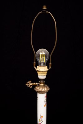 Porcelain Gilt Metal Porcelain Floor Lamp from Zsolnay, Hungarian, 1870s-GCG-2024707