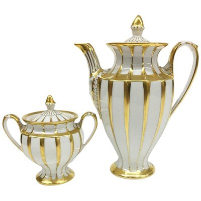 Porcelain Grecque Coffee & Sugar Box from Fürstenberg, Athena, Set of 2-UCH-1224680