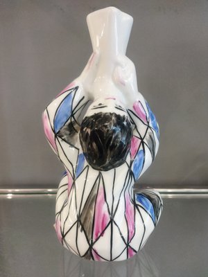 Porcelain Harlequin Vase by Castro Sargadelos, Spain, 1950s-QY-1792538