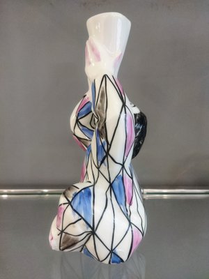 Porcelain Harlequin Vase by Castro Sargadelos, Spain, 1950s-QY-1792538