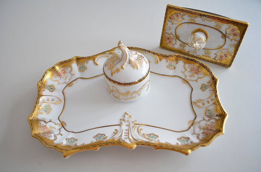 Porcelain Inkstand from Fürstenberg, 1950s