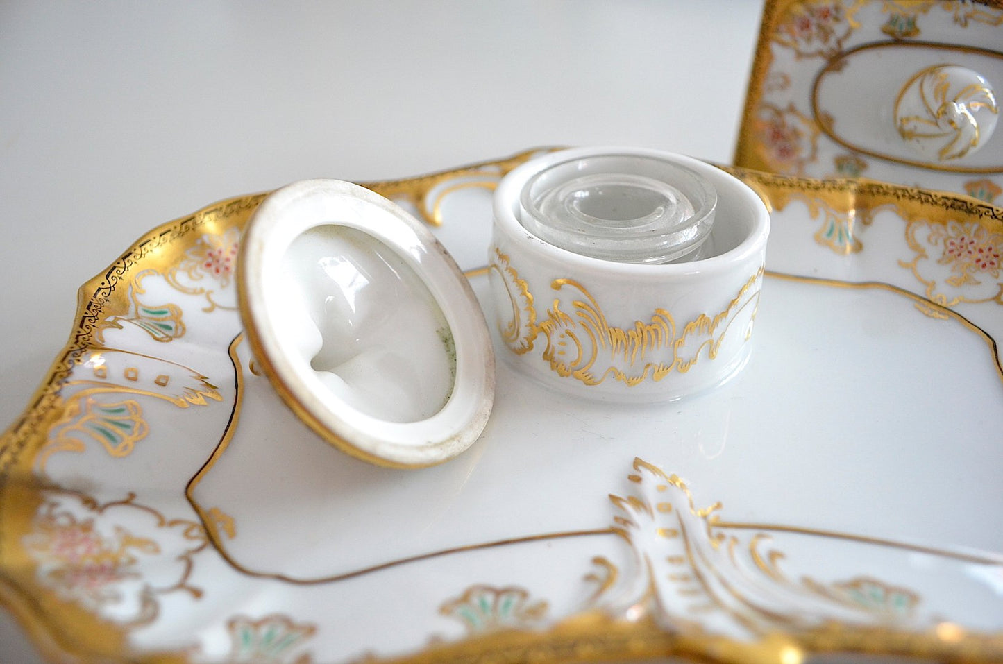 Porcelain Inkstand from Fürstenberg, 1950s