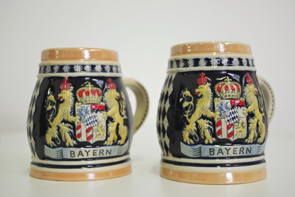 Porcelain Mugs, Bavaria, 1980s, Set of 4-KNM-930865