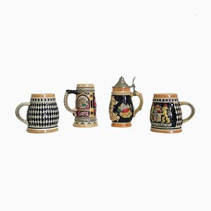 Porcelain Mugs, Bavaria, 1980s, Set of 4-KNM-930865