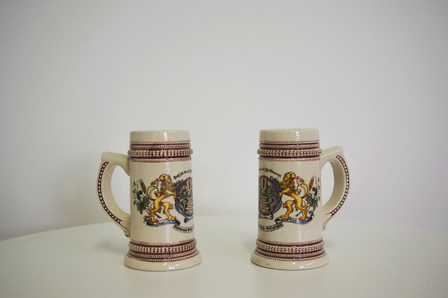 Porcelain Mugs, Germany, 1980s, Set of 2