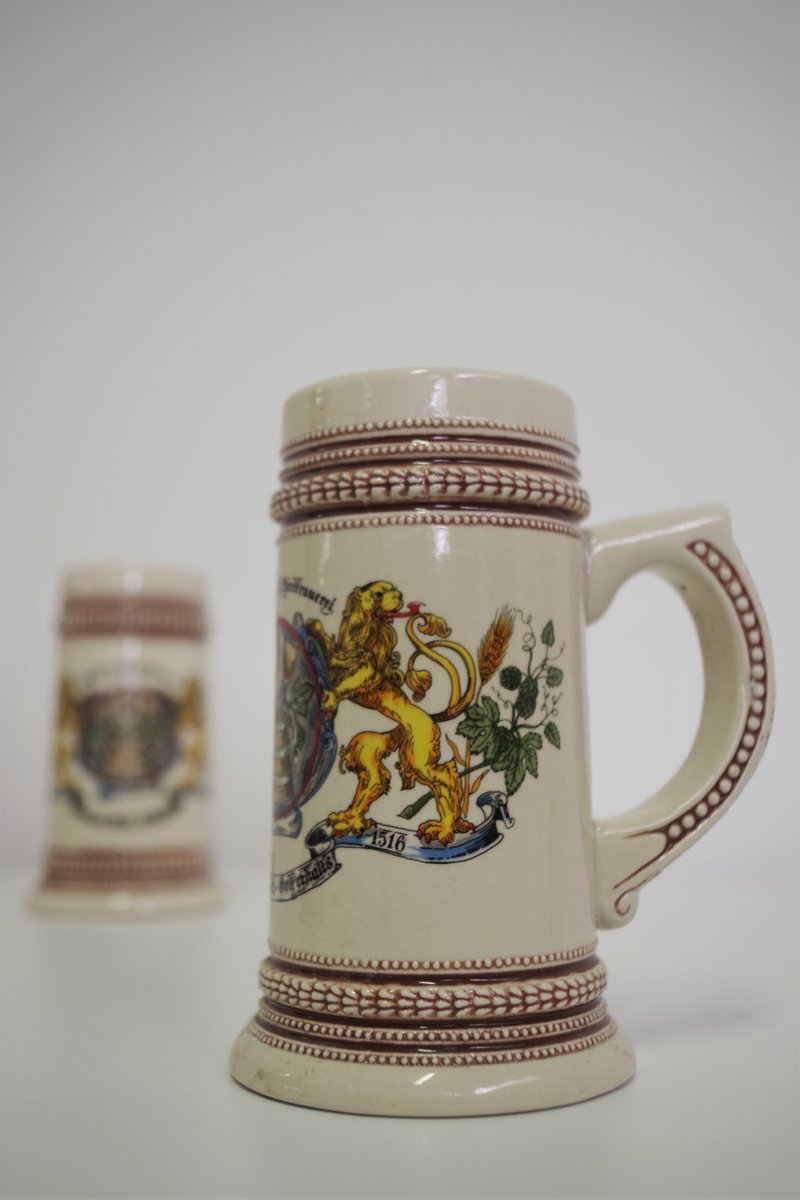 Porcelain Mugs, Germany, 1980s, Set of 2