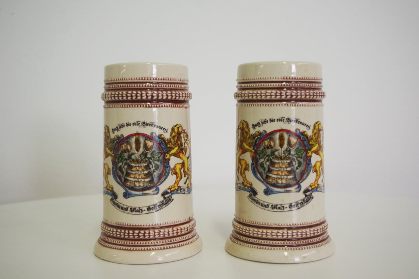 Porcelain Mugs, Germany, 1980s, Set of 2