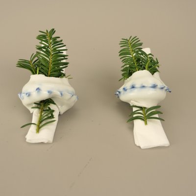 Porcelain Napkin Rings, Japan, Set of 2-KDB-1773661