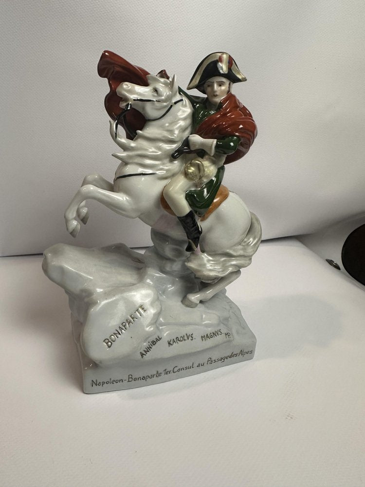 Porcelain Napoleon in the Alps Figure from Vitre Alsbach, Saxony