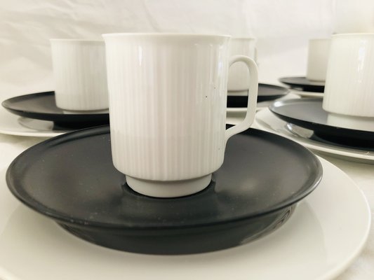 Porcelain Noire Mocha Service by Tapio Wirkkala for Rosenthal, 20th Century, Set of 22-KJM-1756928