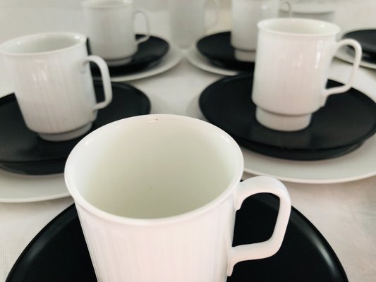 Porcelain Noire Mocha Service by Tapio Wirkkala for Rosenthal, 20th Century, Set of 22-KJM-1756928