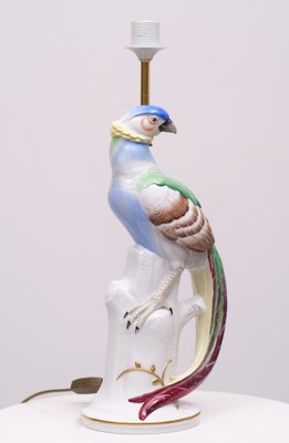 Porcelain Pheasant Table Lamp, Germany, 1950s-GCG-1325718