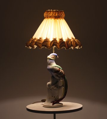 Porcelain Pheasant Table Lamp, Germany, 1950s-GCG-1325718